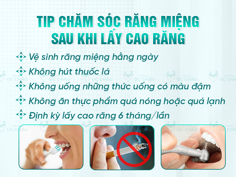 Tip chăm sóc răng miệng sau khi lấy cao răng